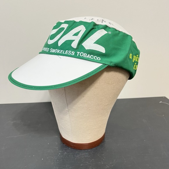 Vintage SKOAL Wintergreen Tobacco Painters Hat Cap One Size Green Gray White - Picture 2 of 5